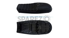 Royal Enfield GT and Interceptor 650cc Genuine Leather Dual Seat Black D27 - SPAREZO